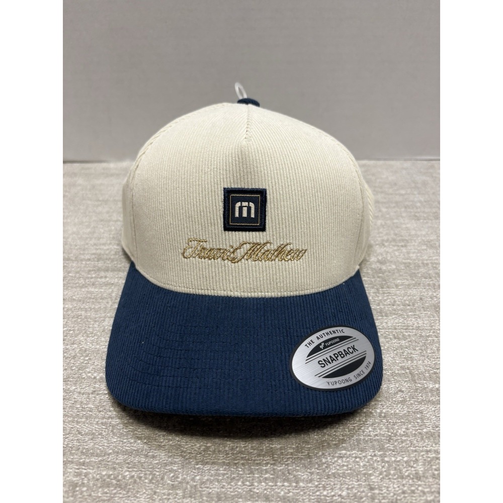 NEW Travis Mathew Men's Hidden Royalty Adjustable Snapback Hat Cap Italian Sand